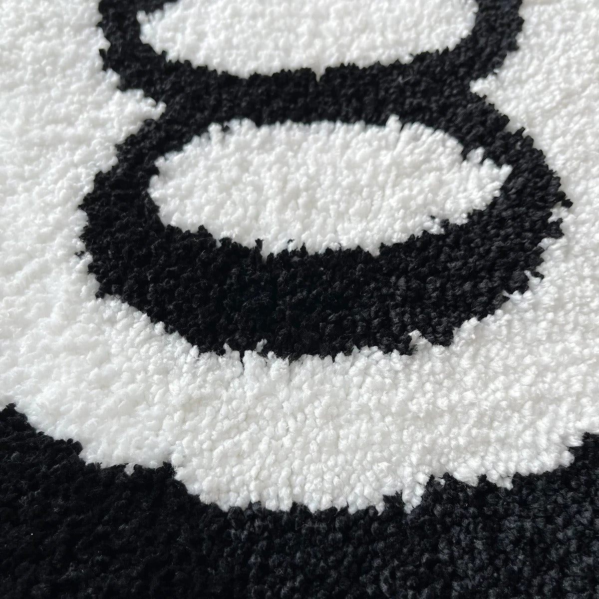 Black 8 Ball Billiards Tufted Rug