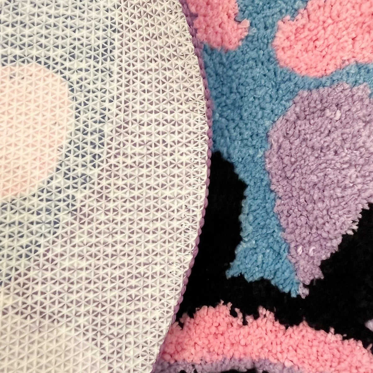 Heart Shaped Purple Love Eye Tufted Rug