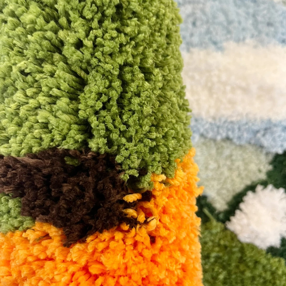 Nature Lover Flowers Floral Design Tufted Rug