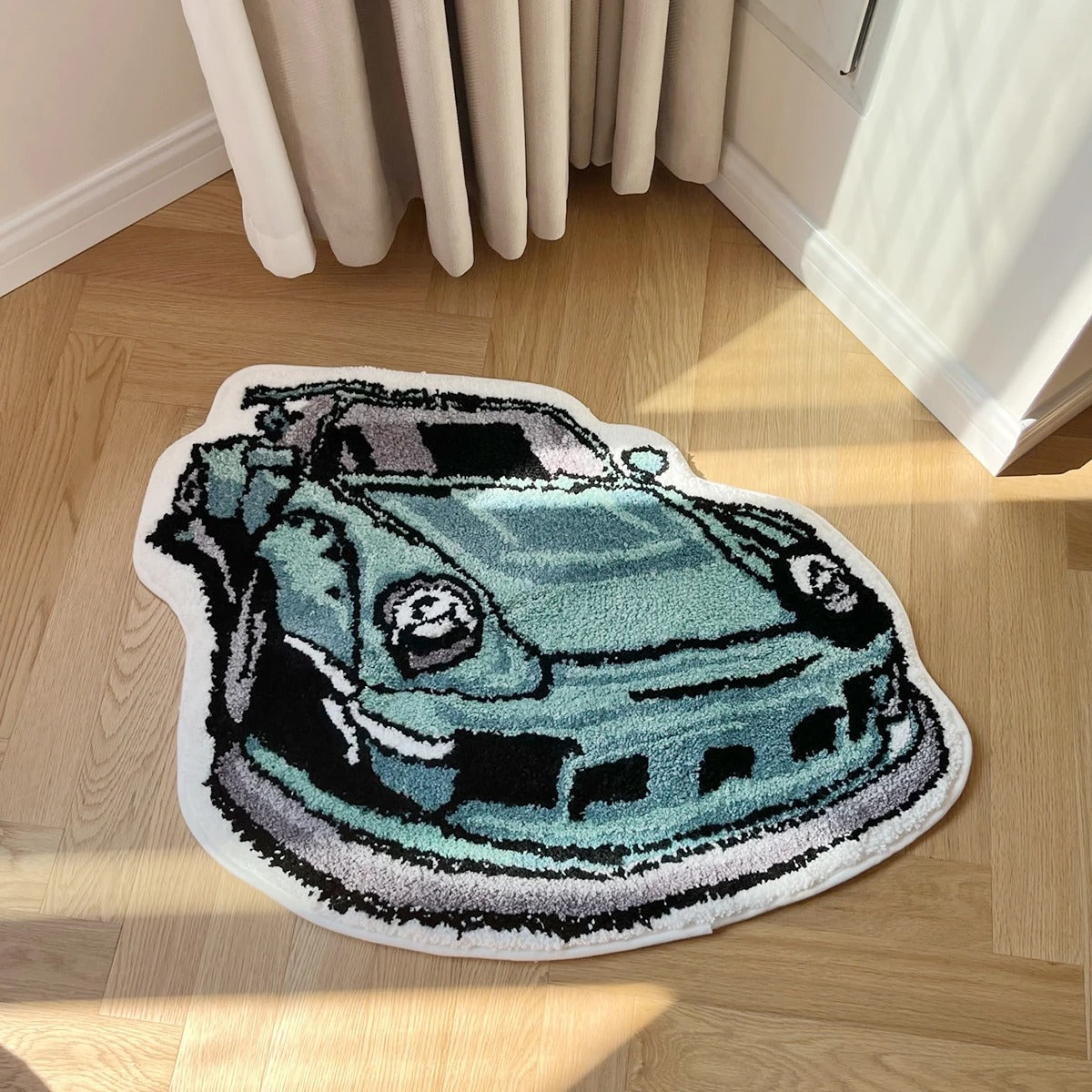 Porsche 993 911 RWB Car Enthusiast Tufted Rug