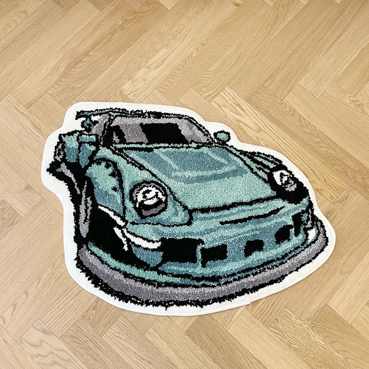 Porsche 993 911 RWB Car Enthusiast Tufted Rug