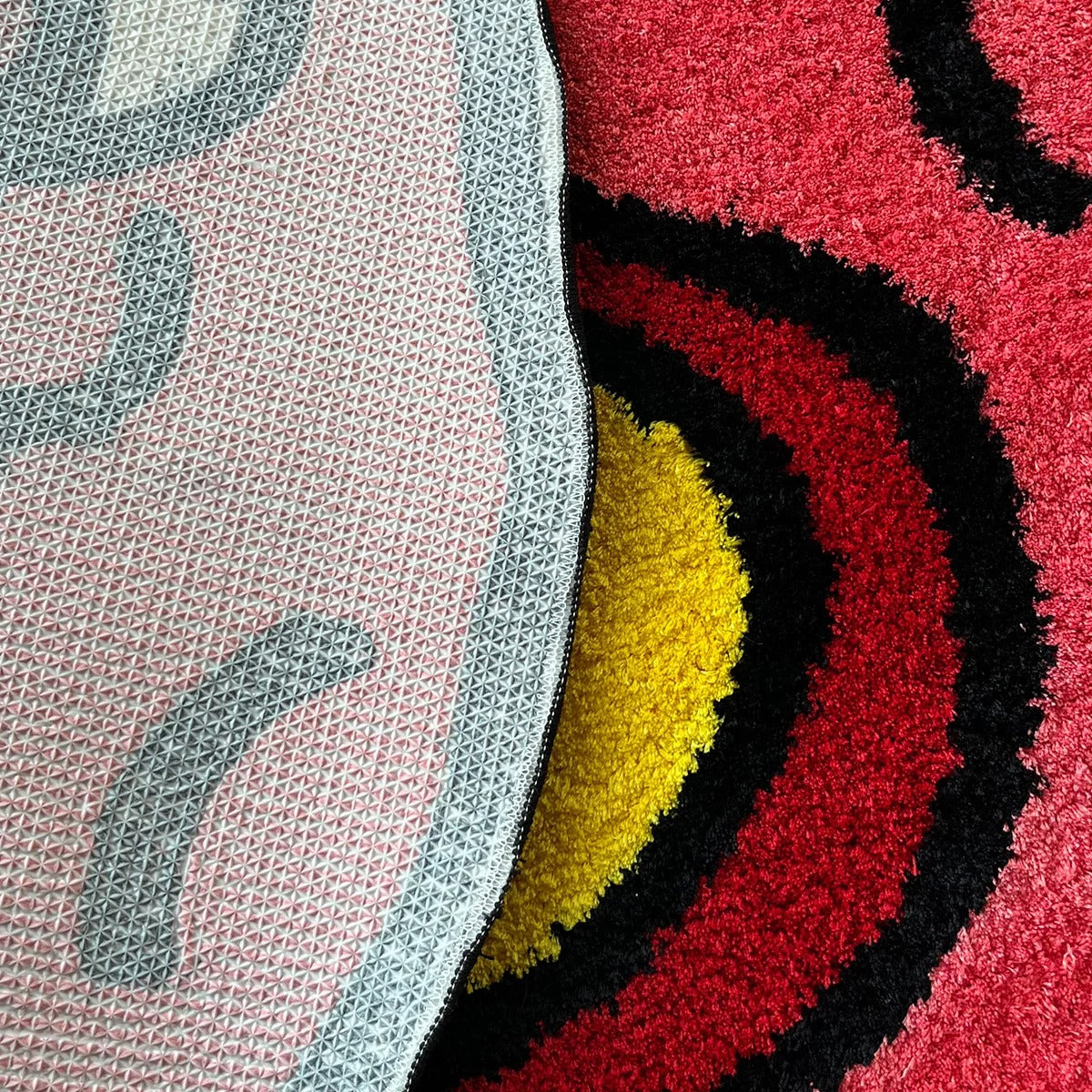 Red Pink 'Tyler The Creator' Inspired Cherry Bomb Tufted Rug