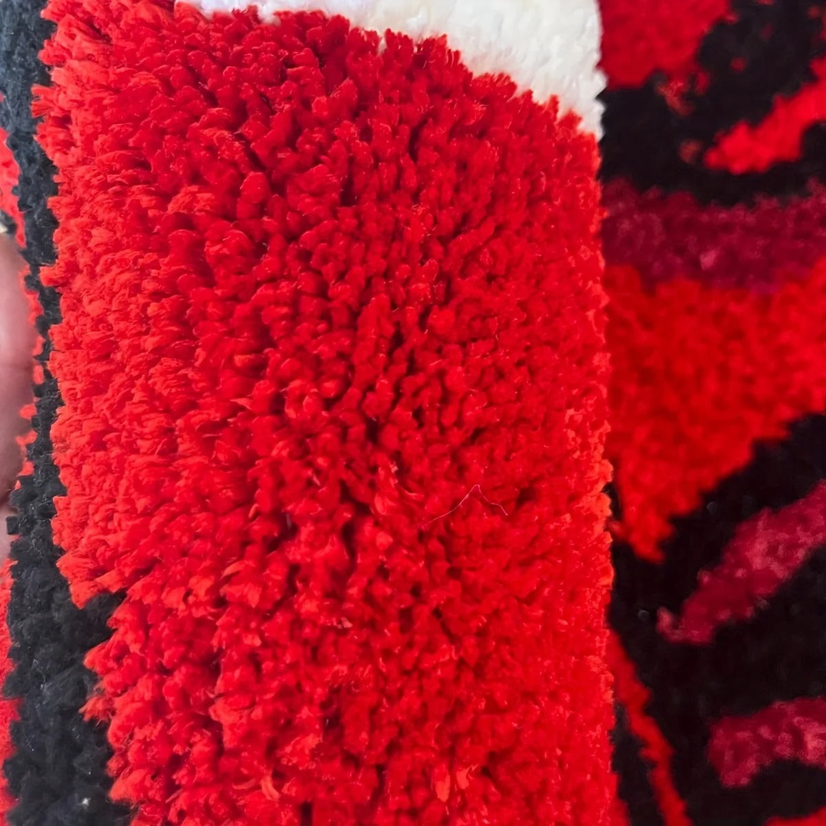 Red Punching Boxing Glove Tufted Rug