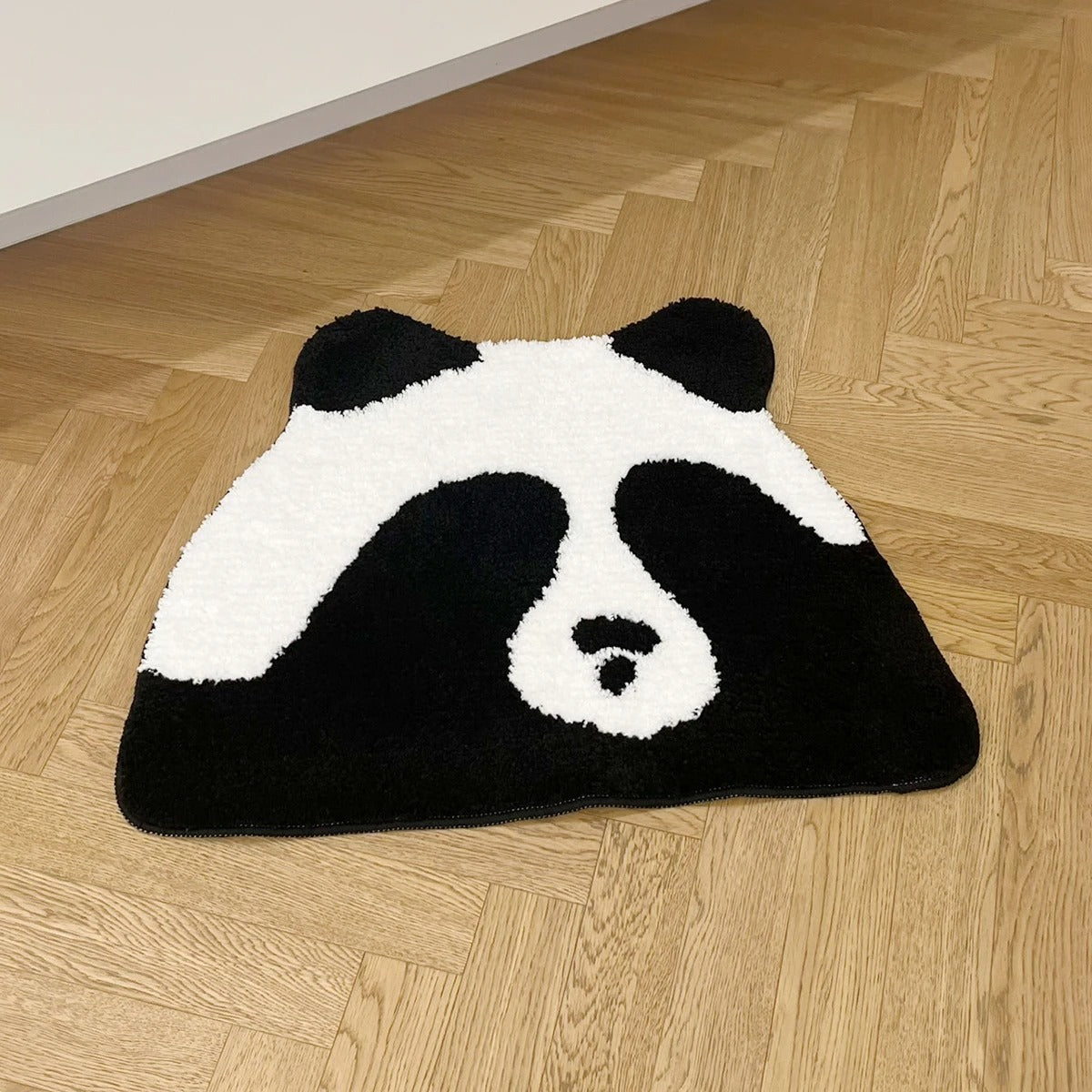 Shy Hiding Panda Tufted Rug