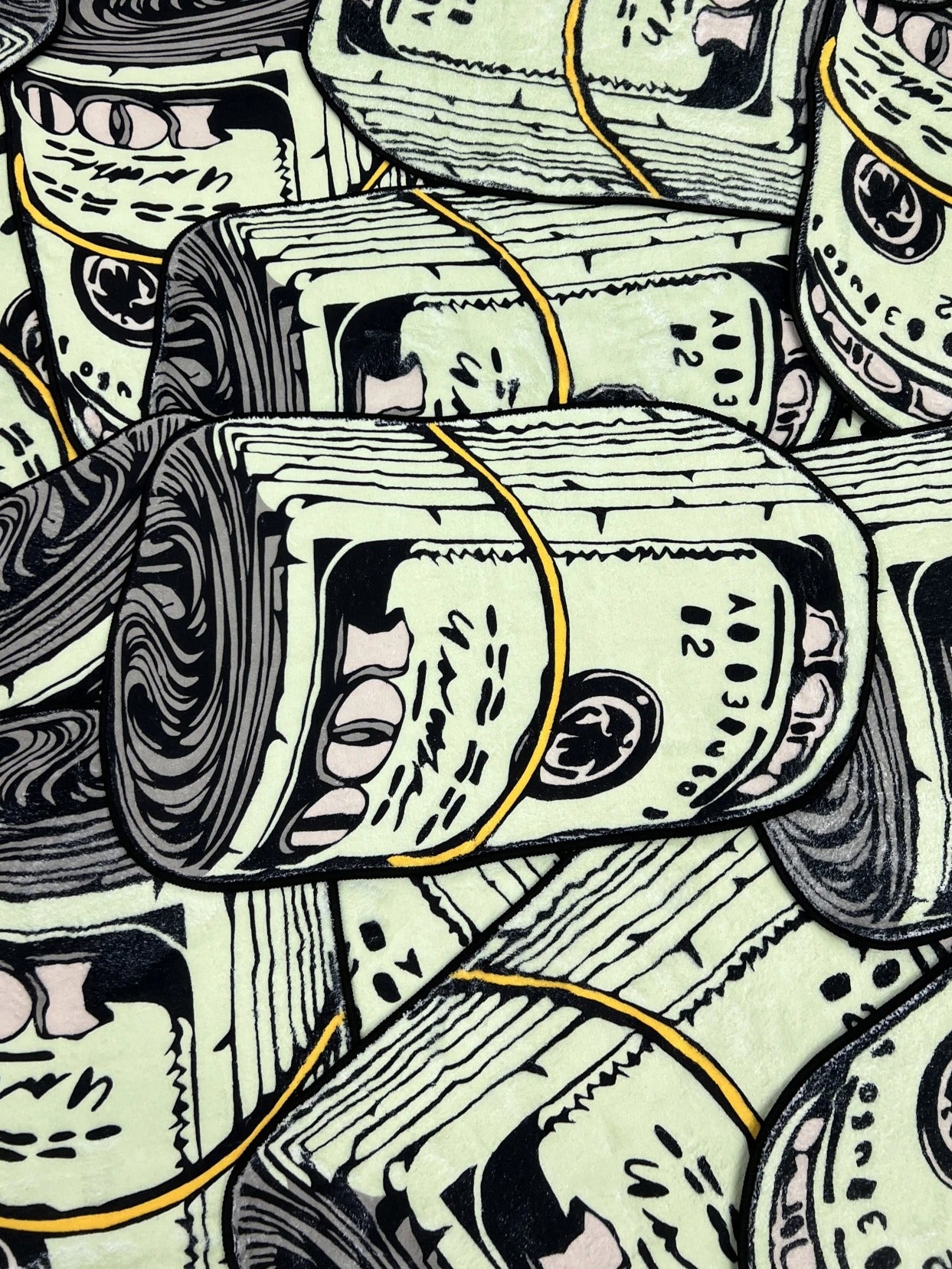 Y2K USD Money Roll Bankroll Tufted Rug