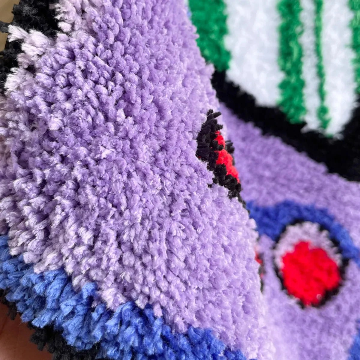 90's Retro Purple Gameboy Color Tufted Rug