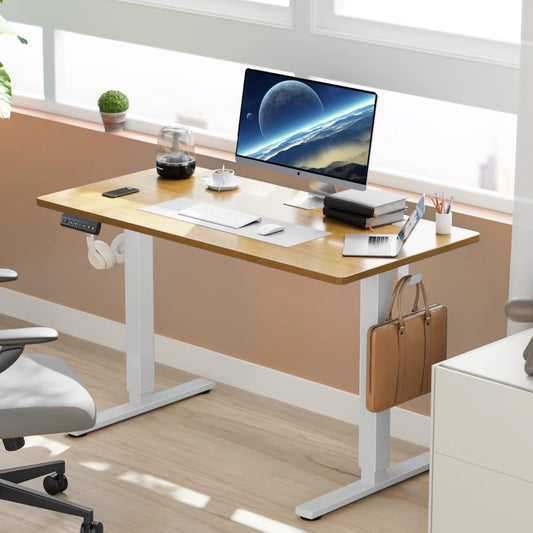 Height Adjustable Electric Standing Desk – 40x24" Sit-Stand Workstation Ergonomic Home Office Motorized Computer Desk