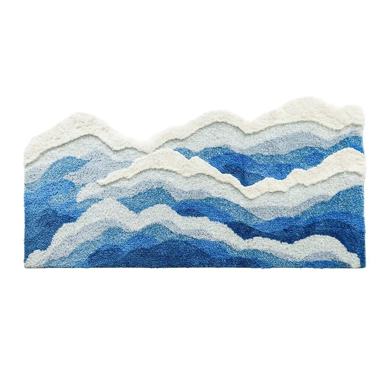 Aesthetic Ocean Wave Water Tufted Rug