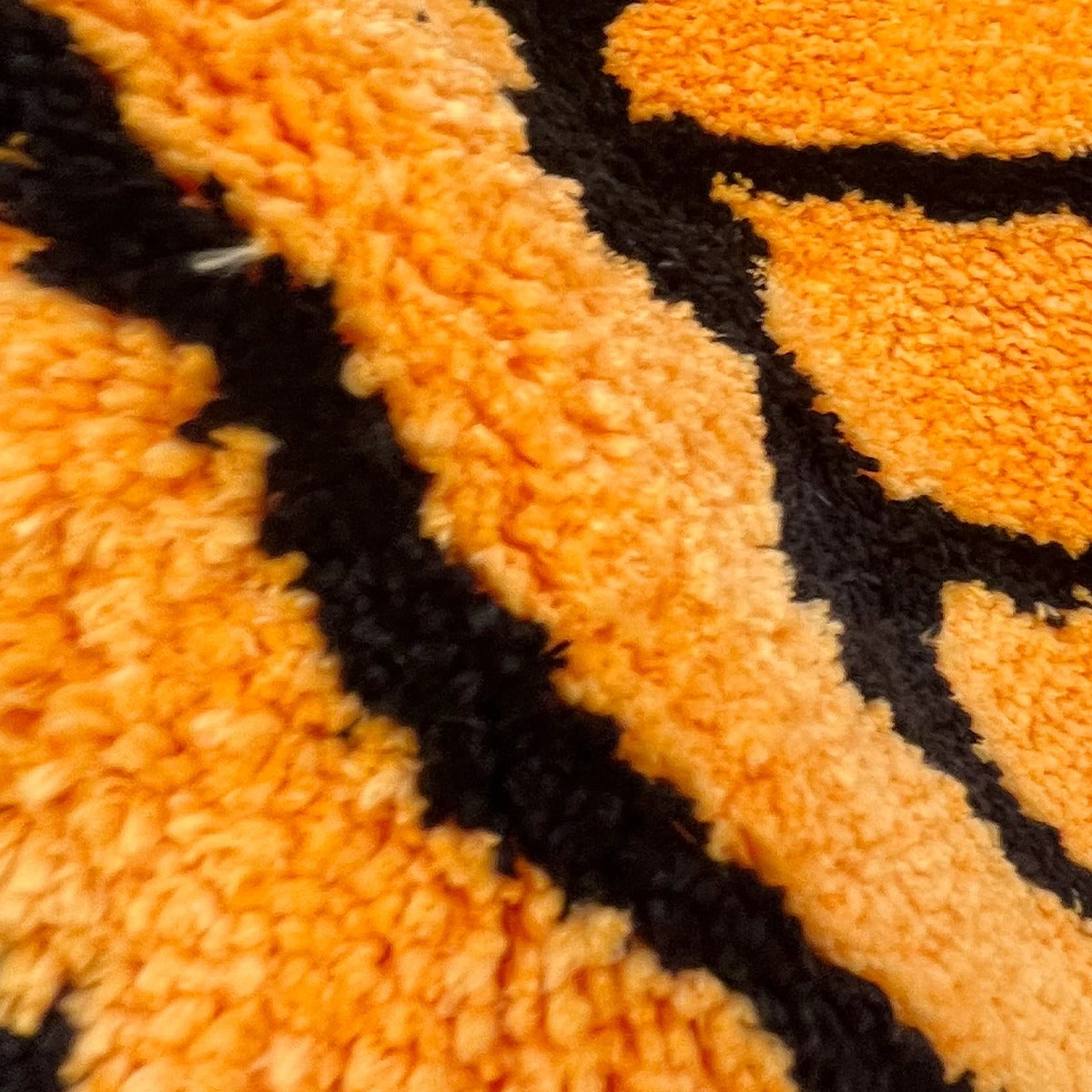 Halloween Orange Pumpkin Tufted Rug