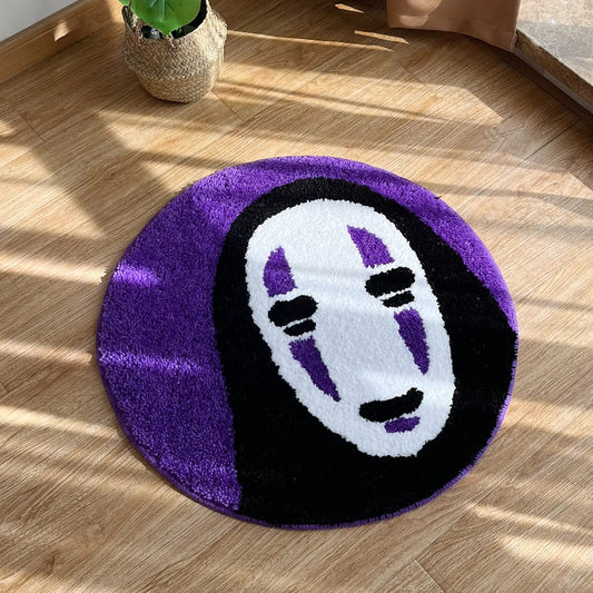 No Face 'My Neighbor Totoro' Inspired Mask Tufted Rug