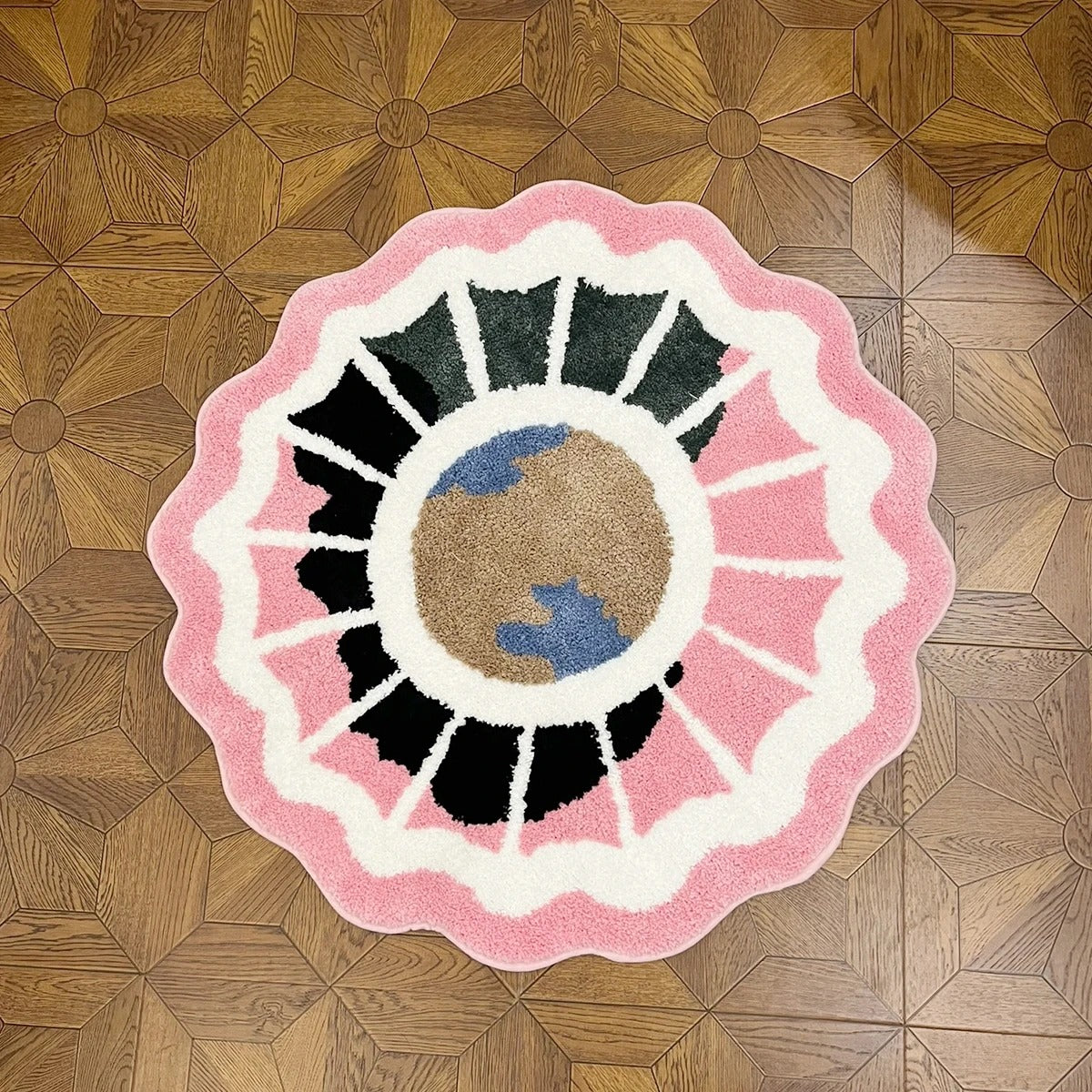 Pink Mac Miller 'The Divine Feminine' Inspired Tufted Rug