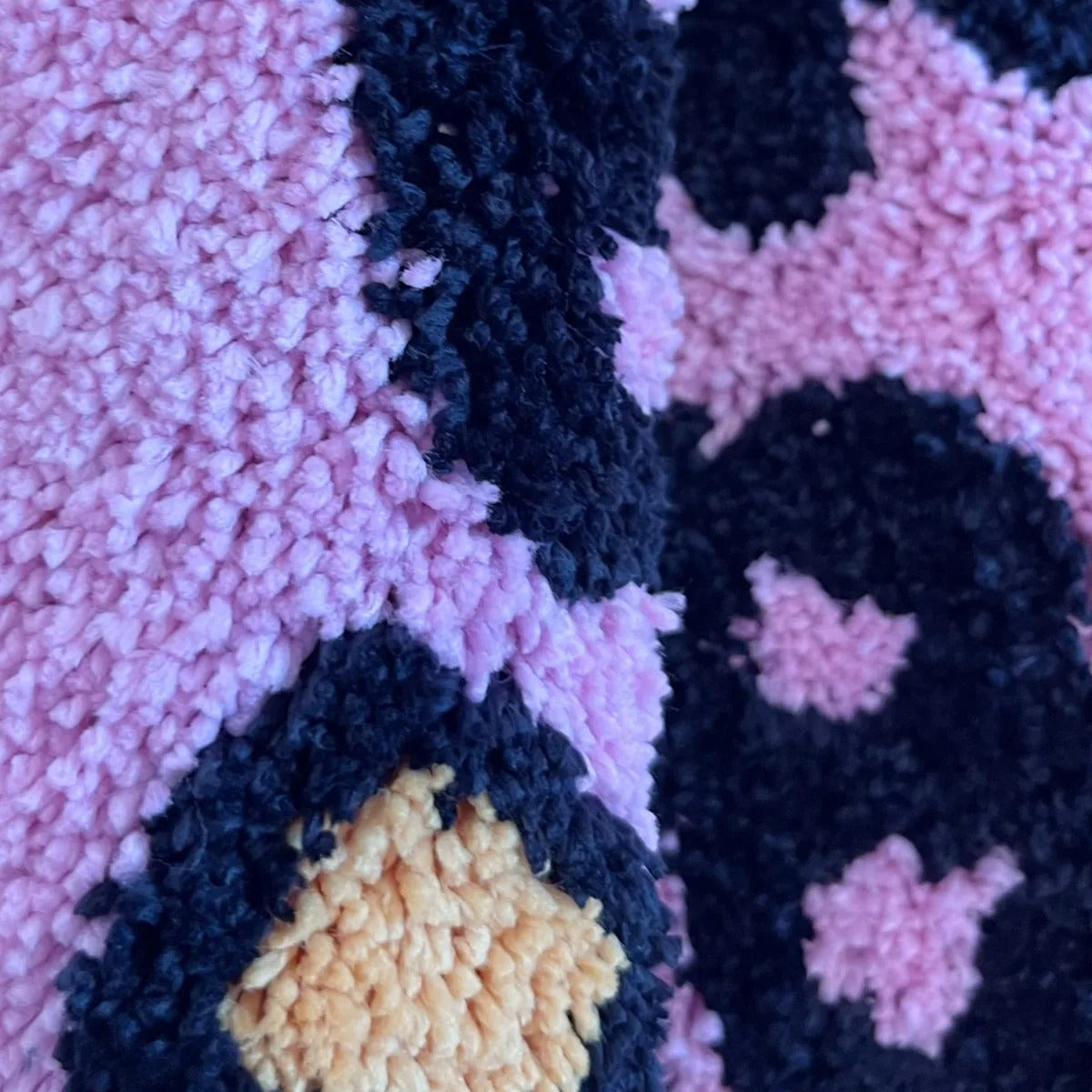 Pink 'Blunt Babe' Heart Tufted Rug
