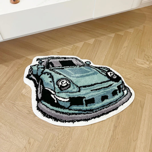 Porsche 993 911 RWB Car Enthusiast Tufted Rug