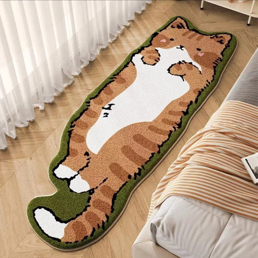 Soft Cartoon Cat Lover Tufted Rug